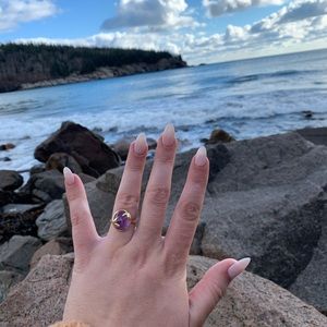 Amethyst Paloma Picasso Olive Leaf Ring